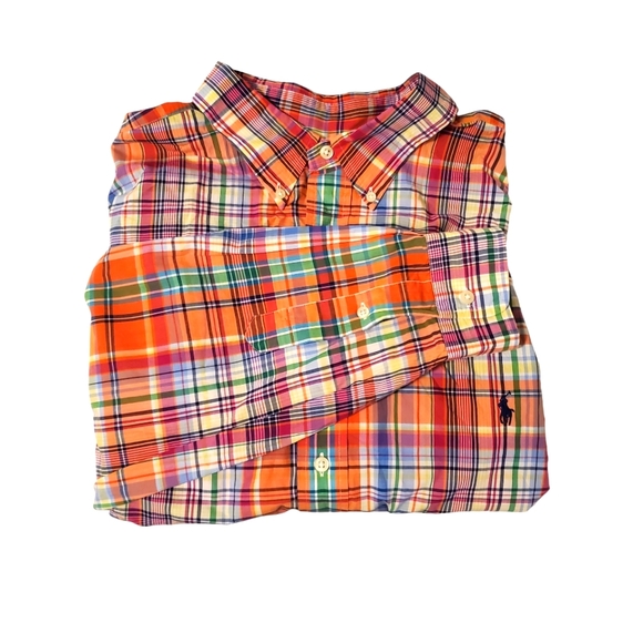 Polo Ralph Lauren Other - Polo Ralph Lauren Madras Plaid Oxford Button Down Colorful Size 2XL